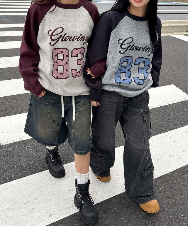 グラフィックニットBIGプルオーバー