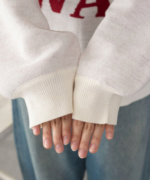 グラフィックニットBIGプルオーバー