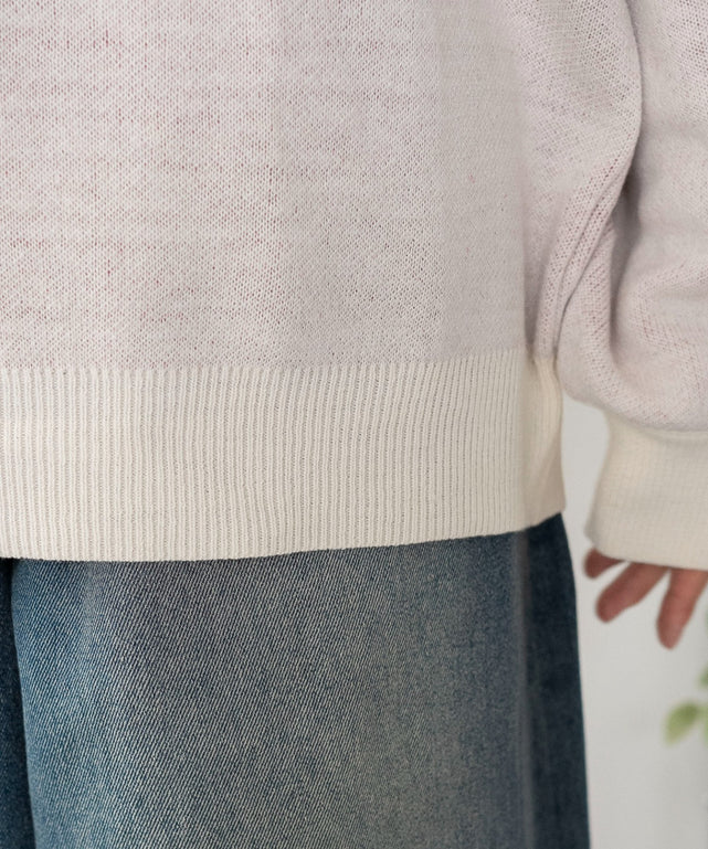 グラフィックニットBIGプルオーバー