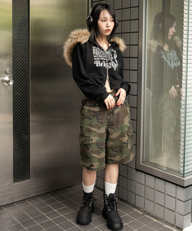 キャロウェイ　4way ダウンパーカー　カモフラ柄　リアルファー　レディース ファーフードBIGZIPパーカー｜WEGO（ウィゴー） – WEGO ONLINE STORE