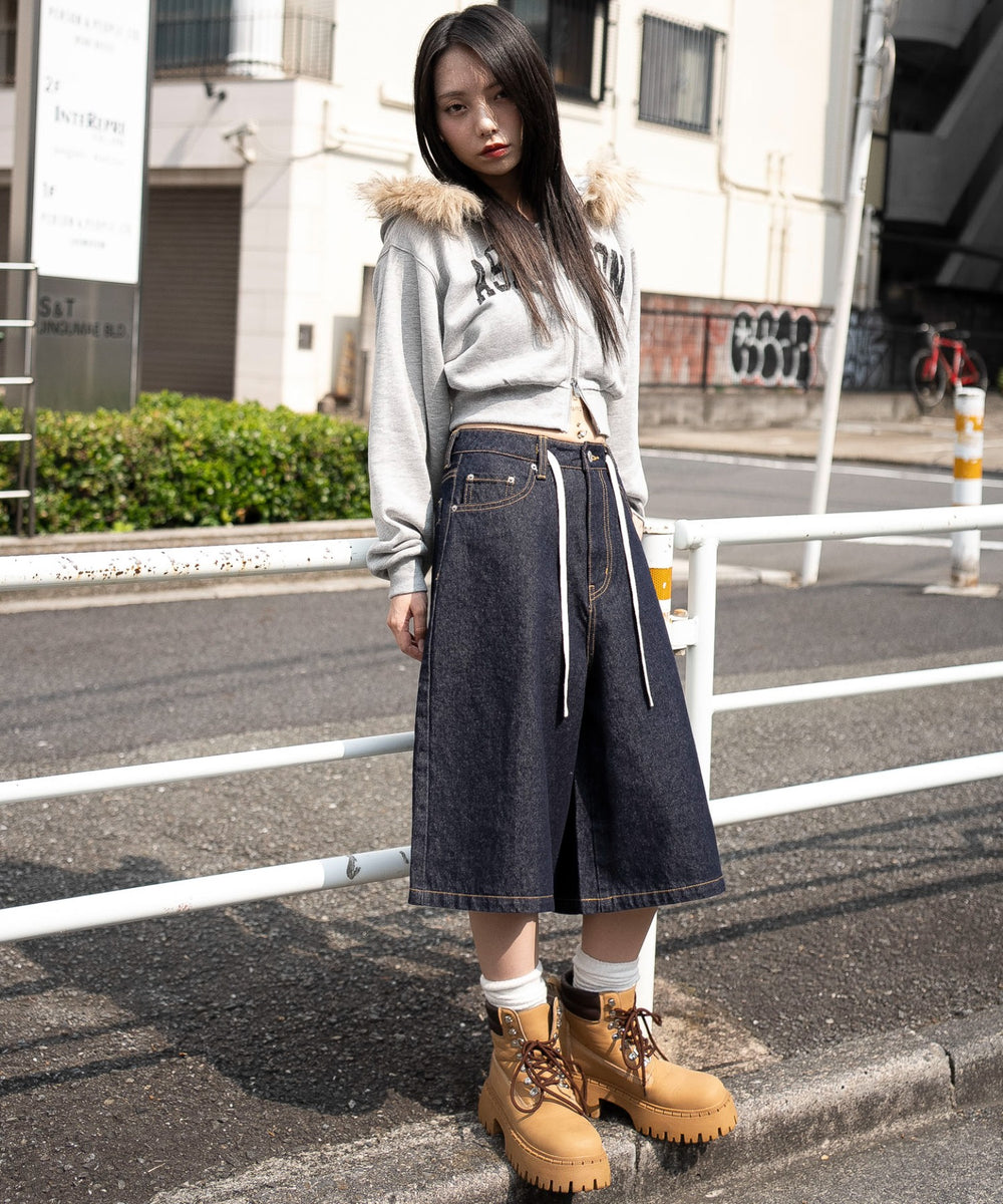 杢グレー　モデル：159cm F着用