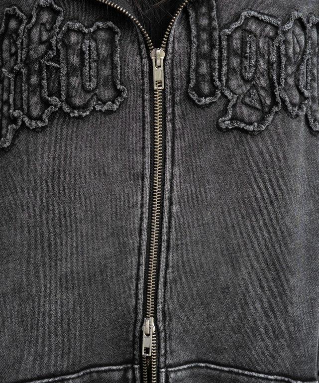 ファーフードBIGZIPパーカー