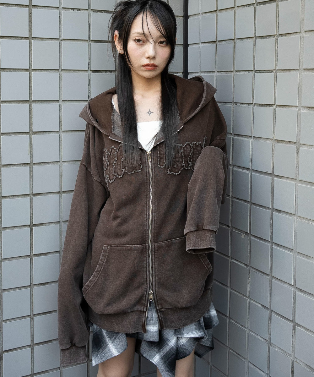 ブラウン　モデル：159cm F着用