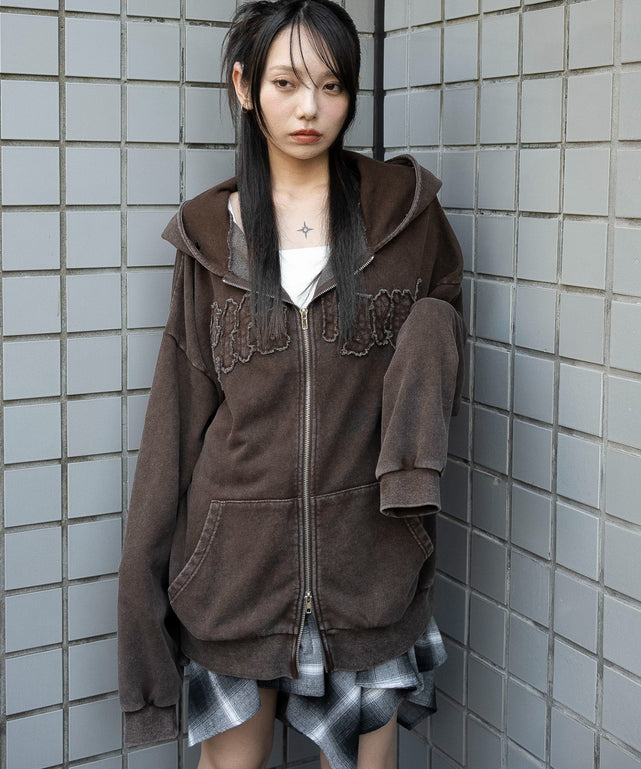 BLACKUP コールターヘビーファーフードジャンパー ブラウン 裏地とフードに付着したファー素材が暖かく、 保温性まで完璧