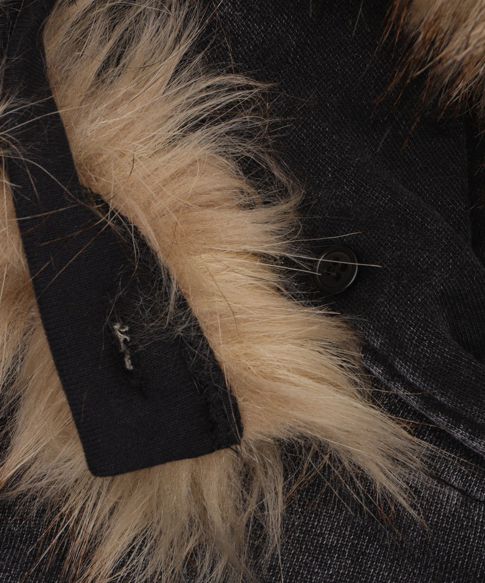 ファーフードBIGZIPパーカー