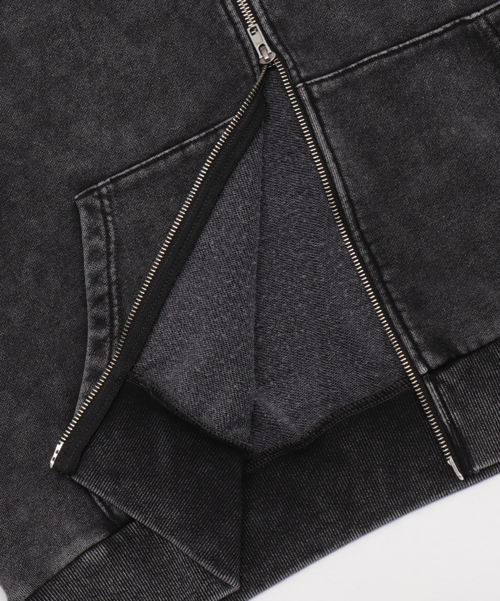 ファーフードBIGZIPパーカー