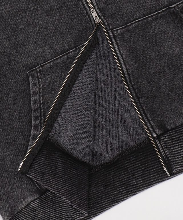 ファーフードBIGZIPパーカー