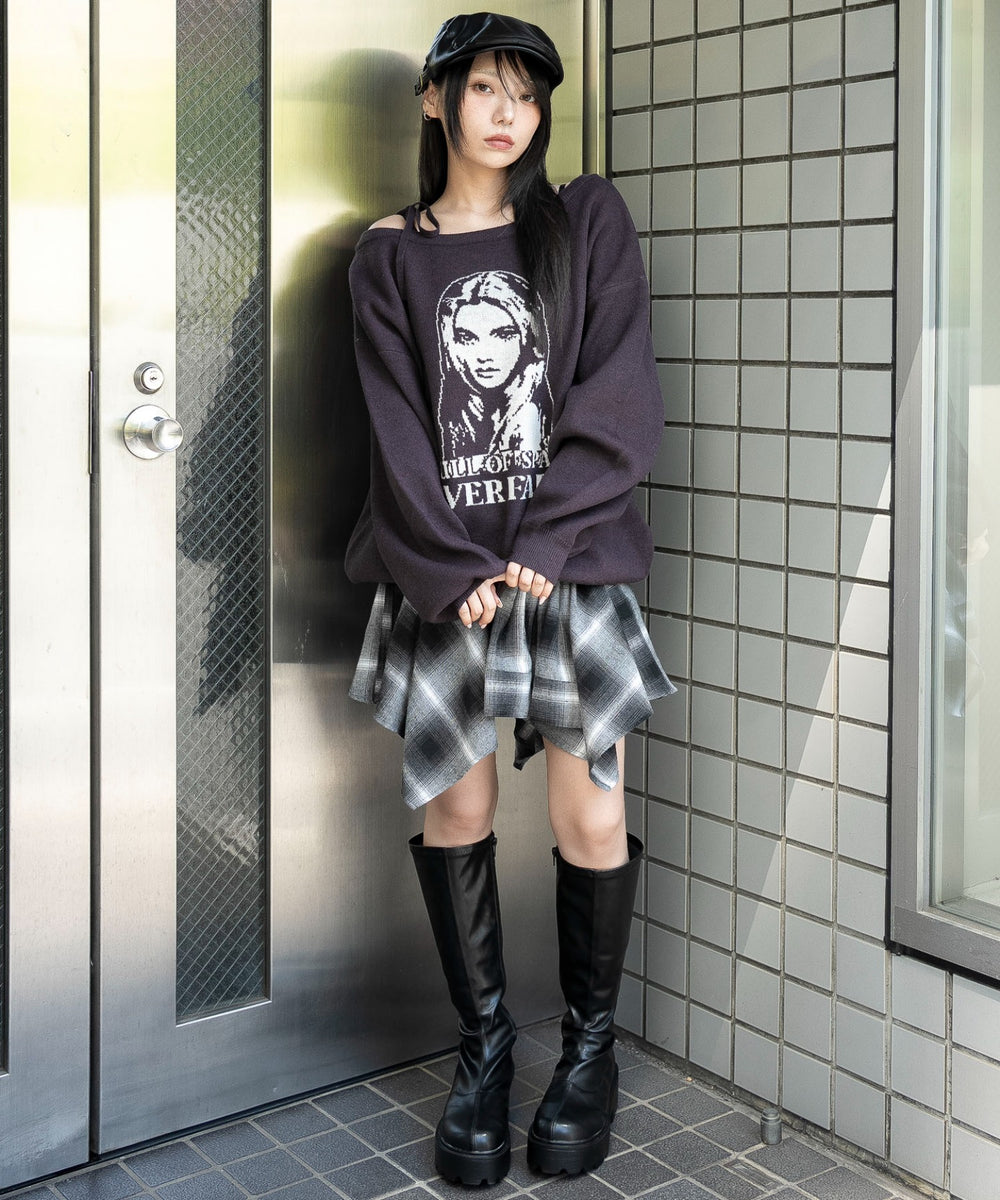 柄４　モデル：159cm F着用