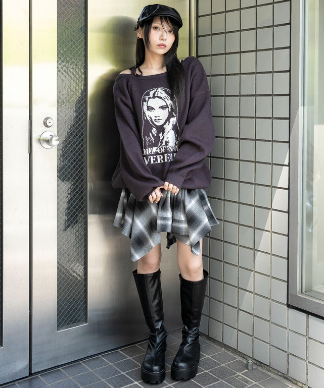 柄４　モデル：159cm F着用