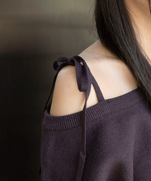 2WAYグラフィックワンショルBIGニット