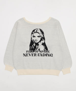 2WAYグラフィックワンショルBIGニット