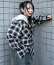 ブラックチェック１　モデル：159cm F着用