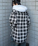 ブラックチェック１　モデル：159cm F着用