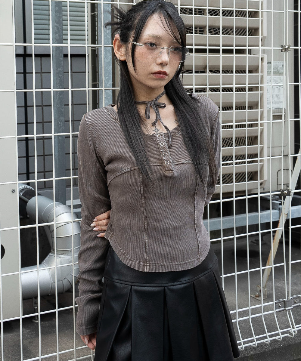 ブラウン　モデル：159cm F着用