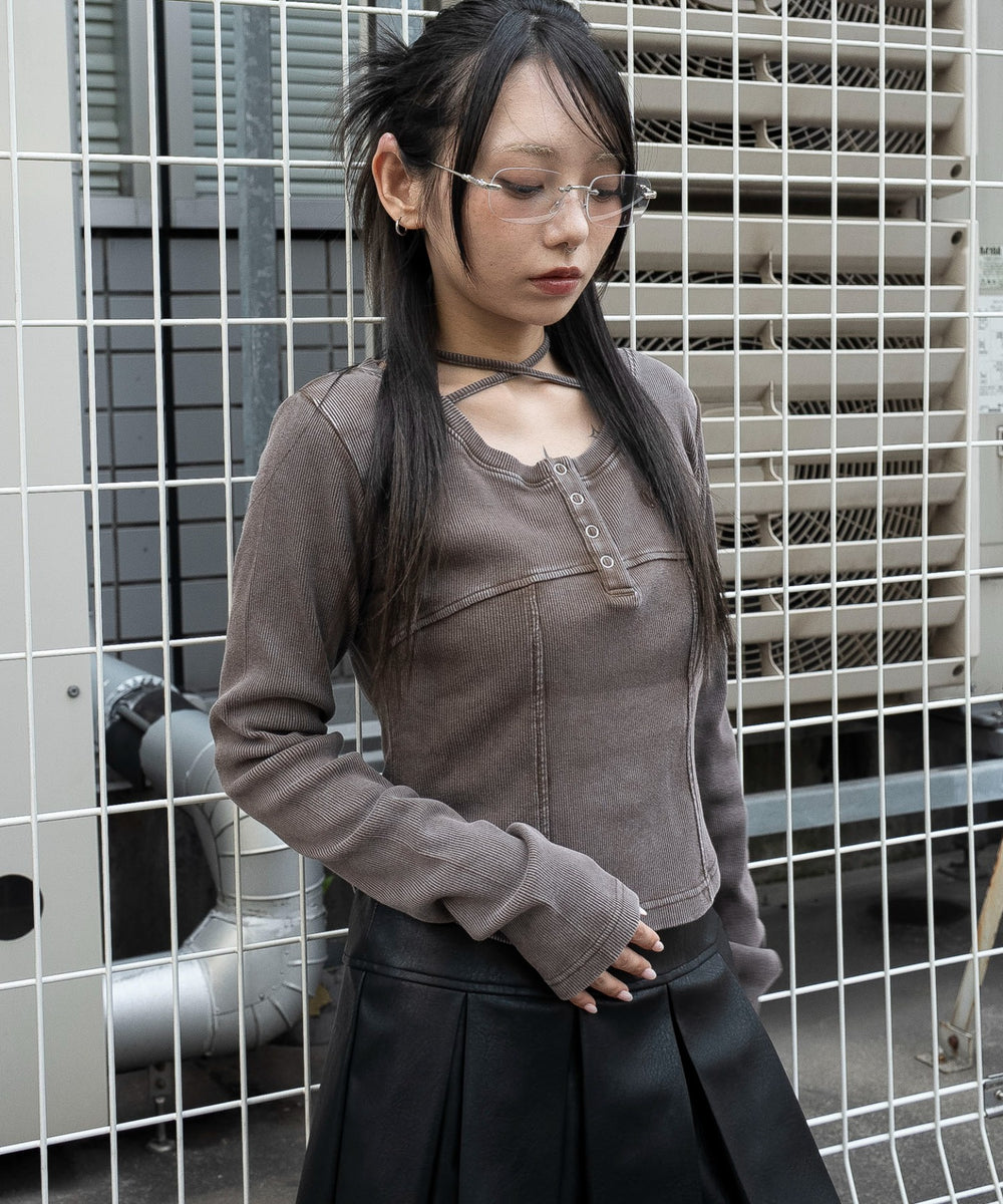 ブラウン　モデル：159cm F着用