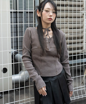 ブラウン　モデル：159cm F着用