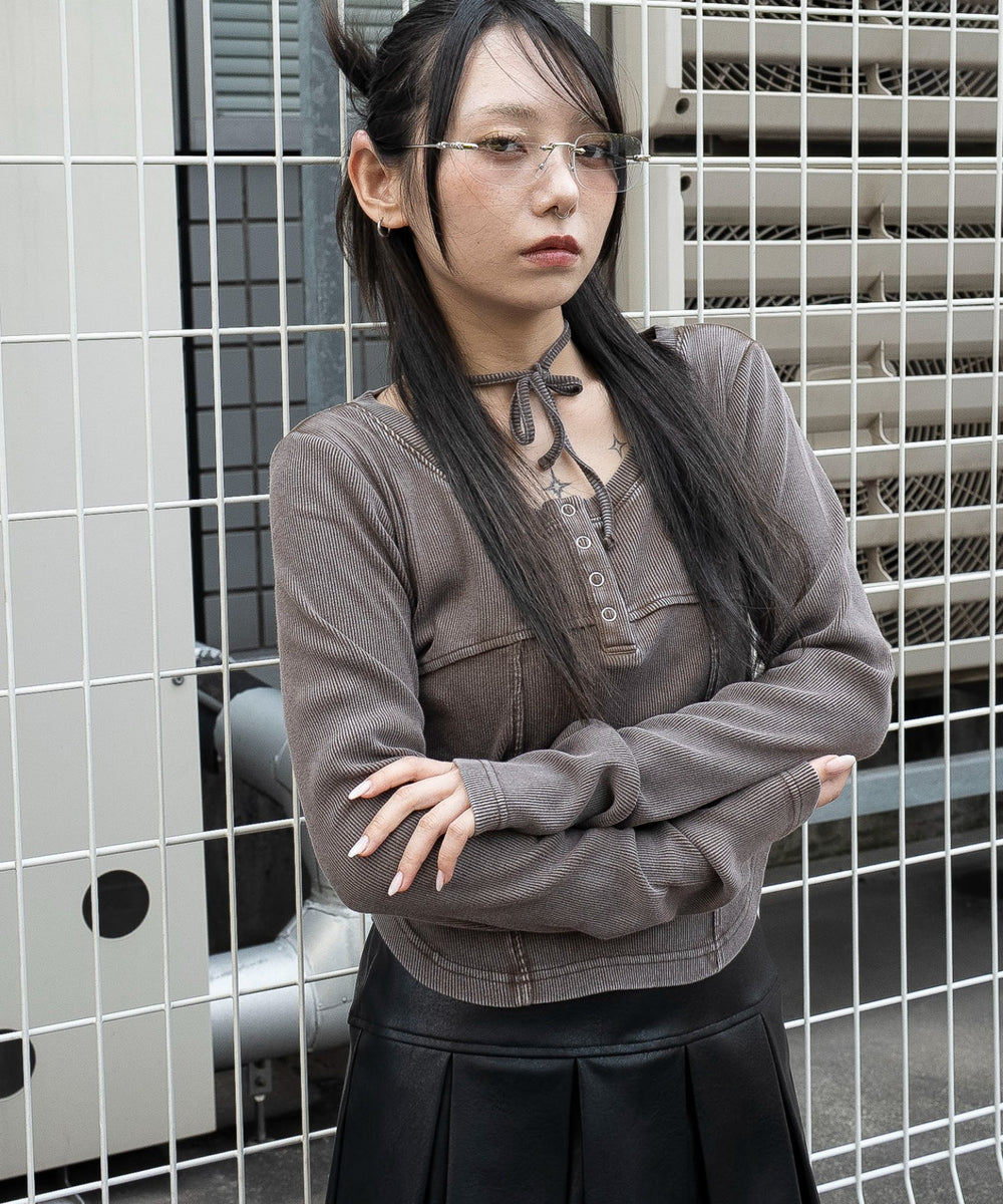 ブラウン　モデル：159cm F着用