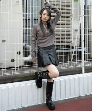 ブラウン　モデル：159cm F着用