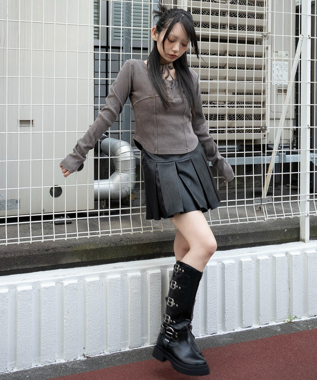 ブラウン　モデル：159cm F着用