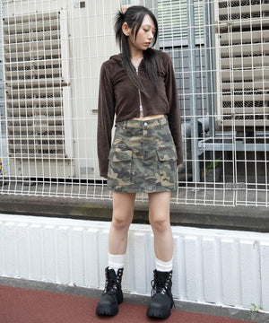 ブラウン　モデル：159cm F着用