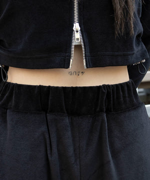 ベロアフレアパンツ