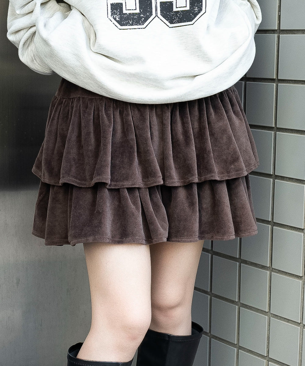 ブラウン　モデル：159cm F着用