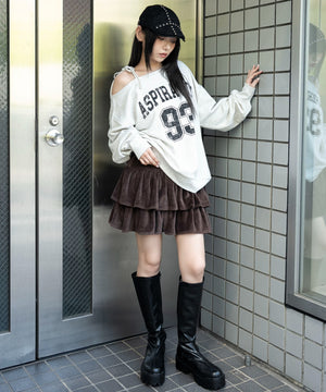 ブラウン　モデル：159cm F着用