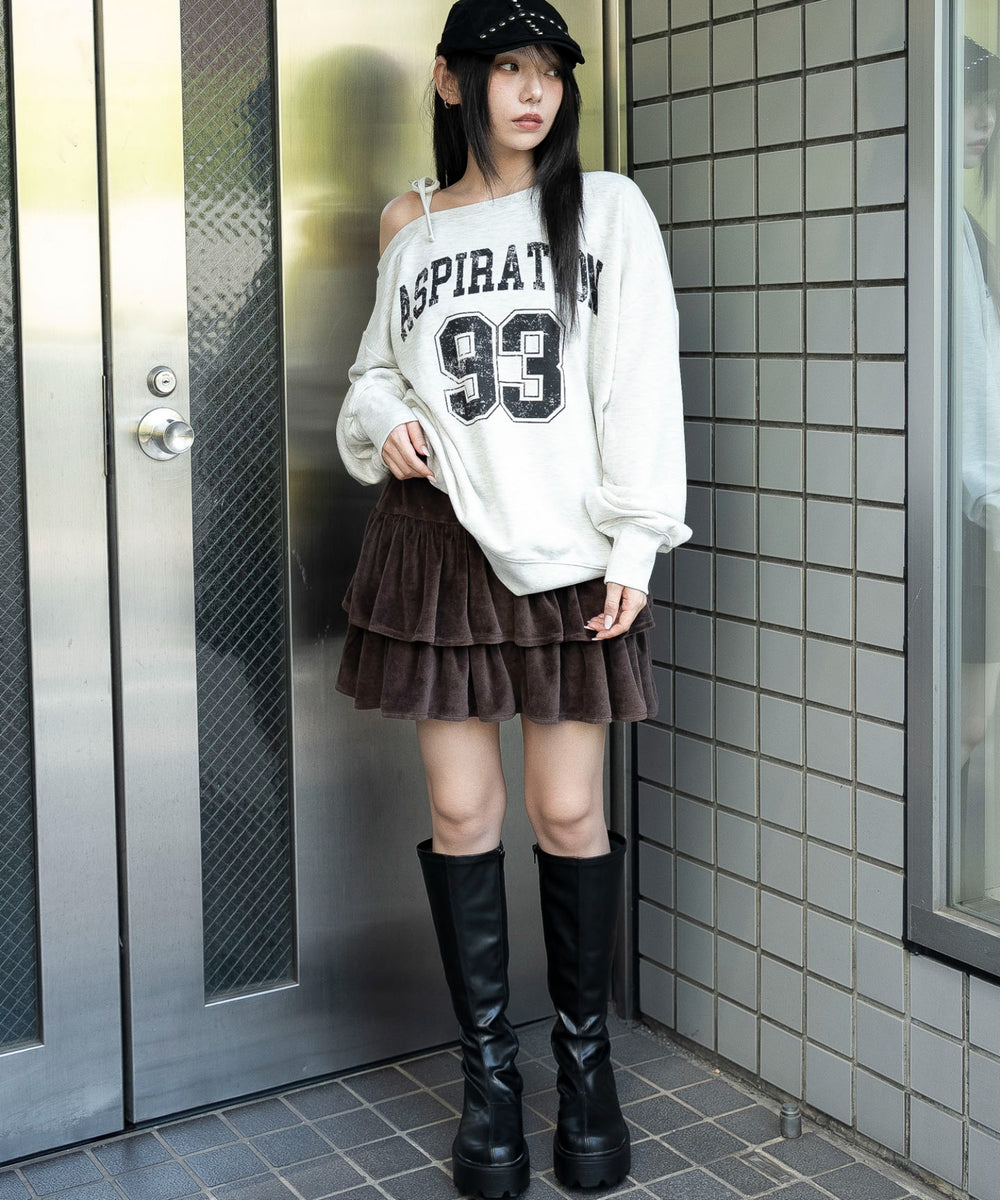 ブラウン　モデル：159cm F着用