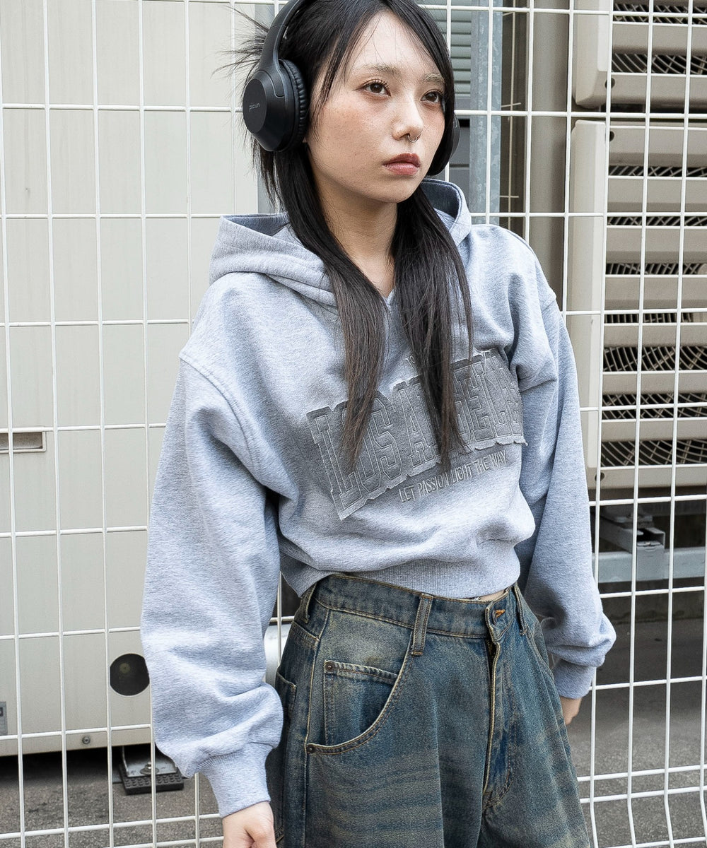 杢グレー　モデル：159cm F着用