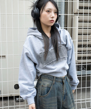 杢グレー　モデル：159cm F着用