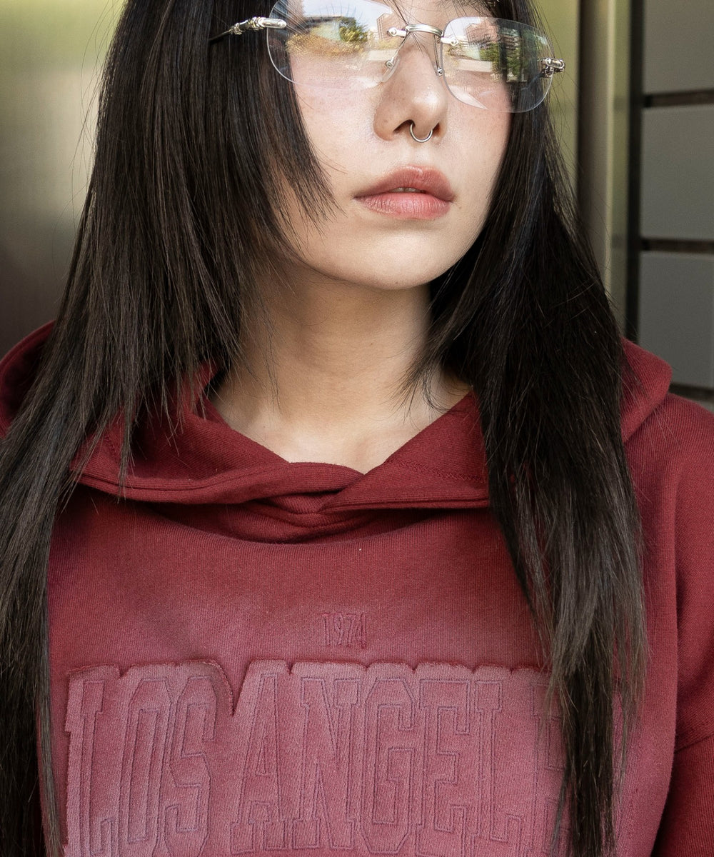 グラフィックショートパーカー