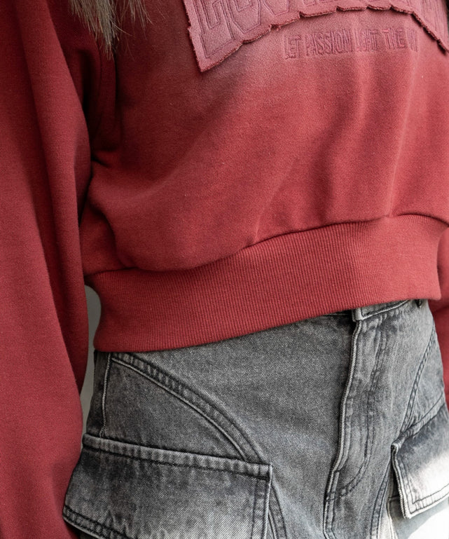 グラフィックショートパーカー