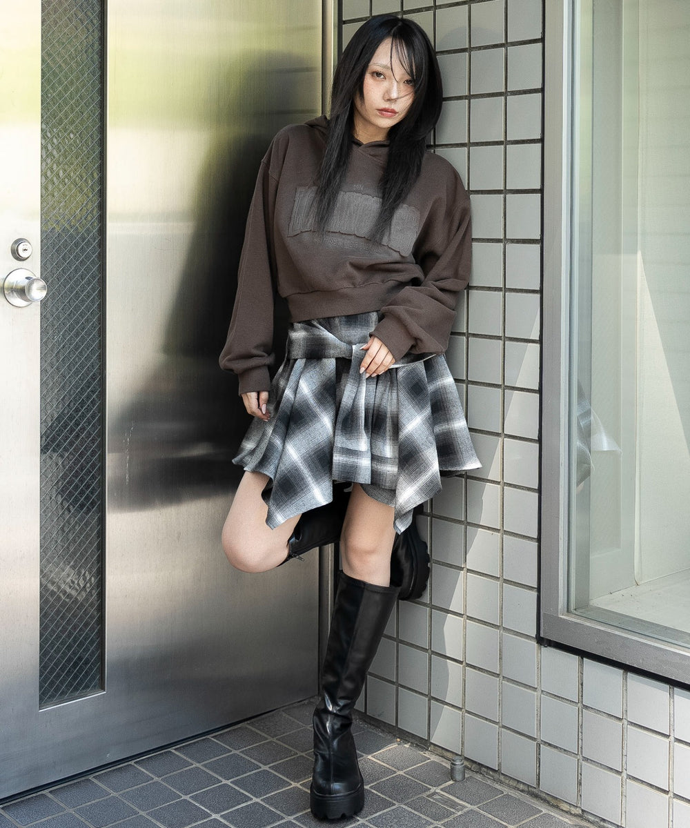 ブラウン　モデル：159cm F着用