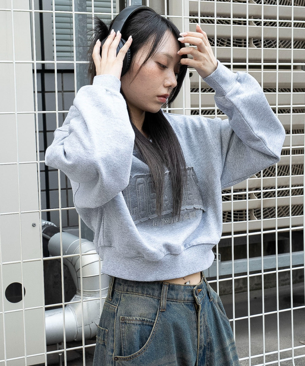 杢グレー　モデル：159cm F着用