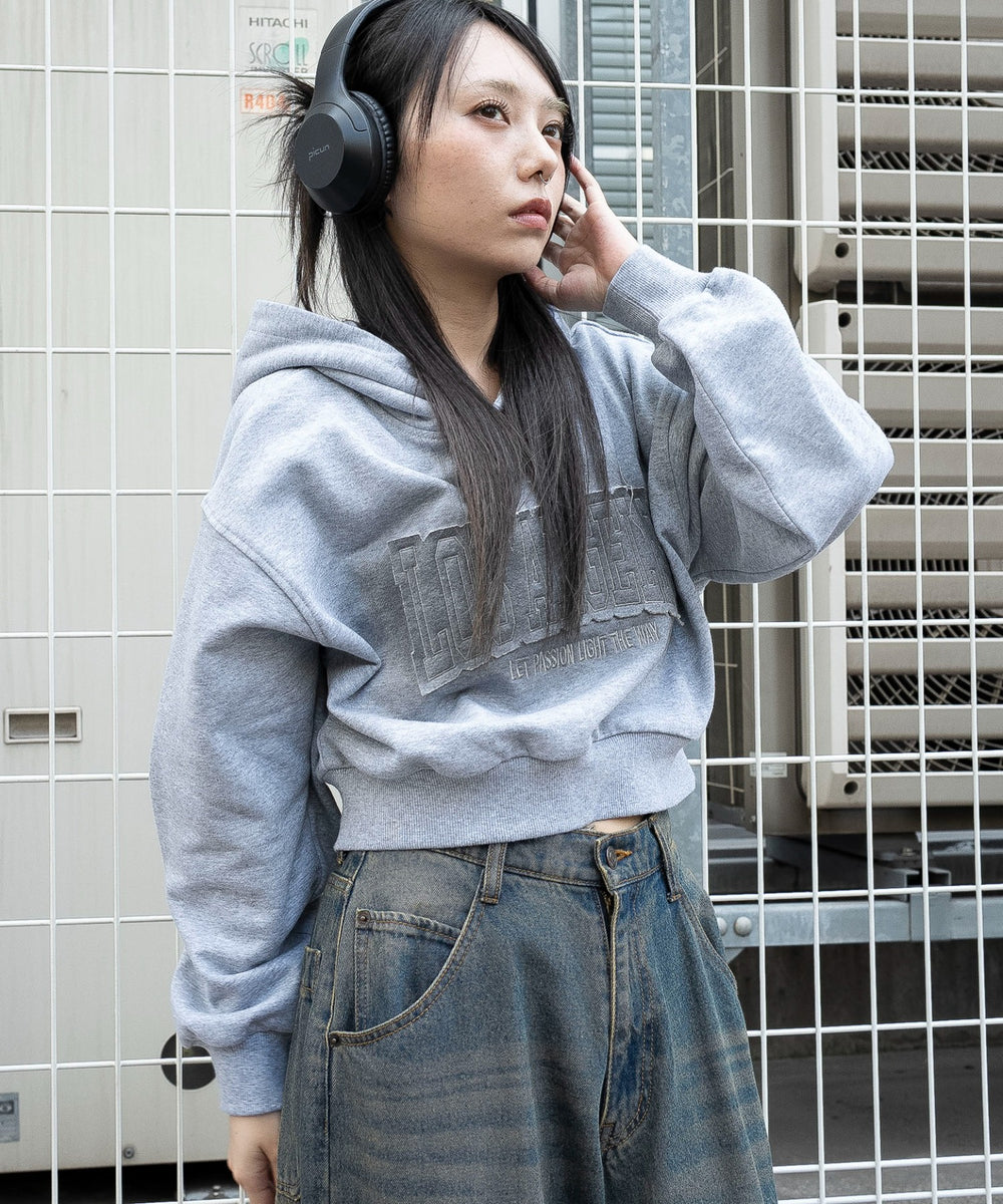 杢グレー　モデル：159cm F着用