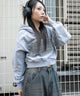 杢グレー　モデル：159cm F着用