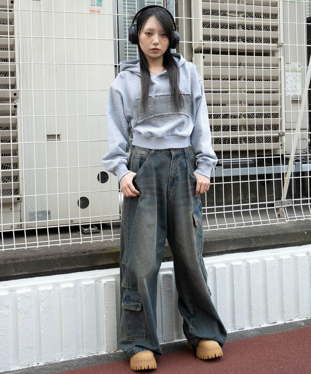 杢グレー　モデル：159cm F着用