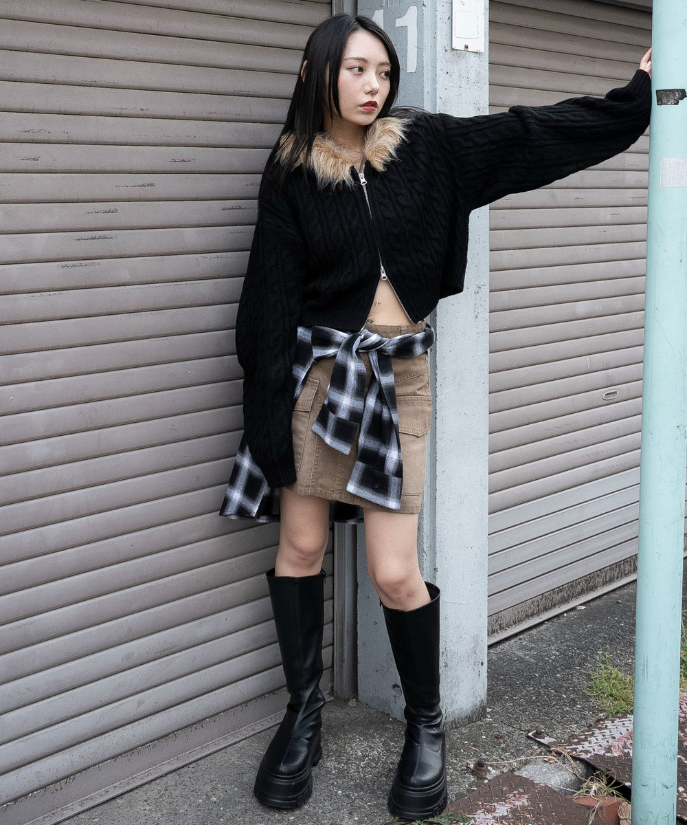 ブラック　モデル：159cm F着用