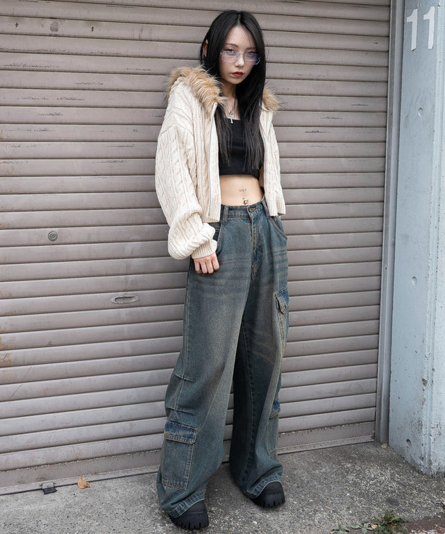 ホワイトアイボリー　モデル：159cm F着用