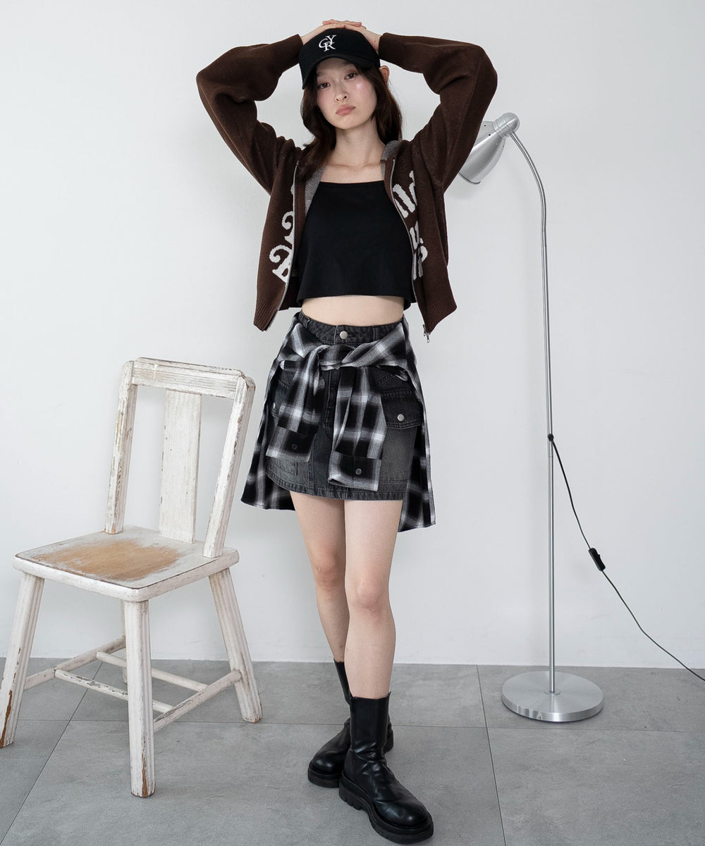 ブラウン　163cm F着用