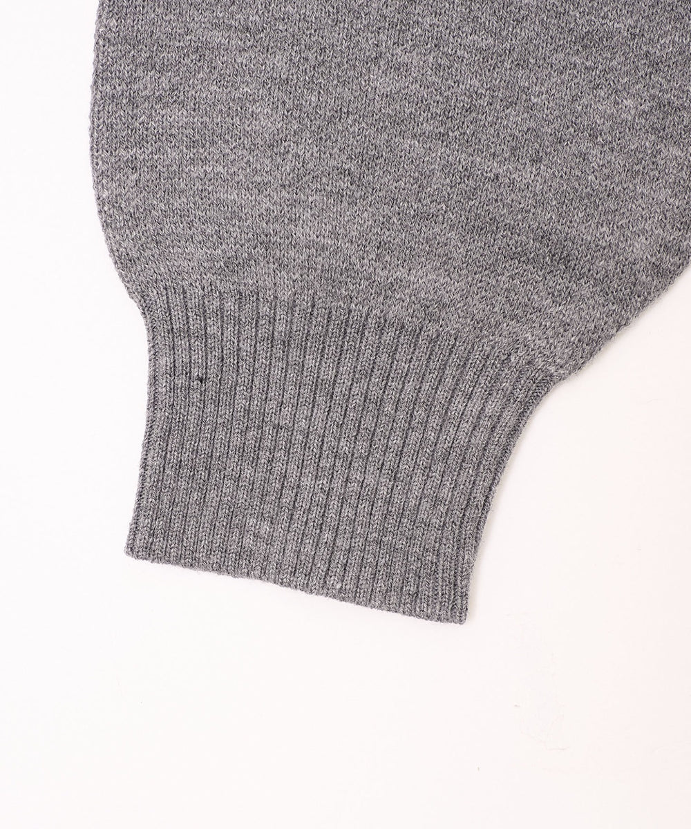 グラフィックジャガードニットZIPパーカー