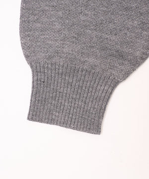 グラフィックジャガードニットZIPパーカー