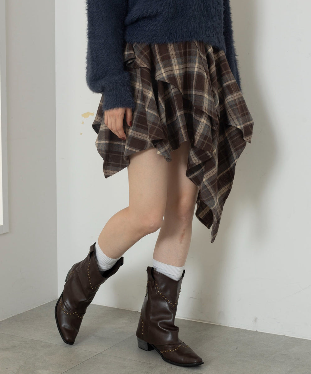 ブラウン　モデル：163cm F着用