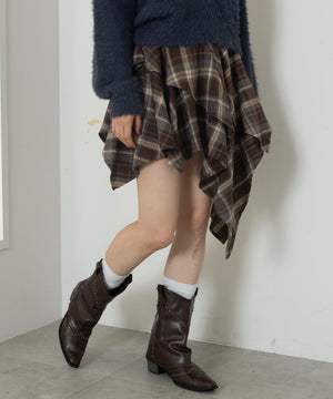 ブラウン　モデル：163cm F着用