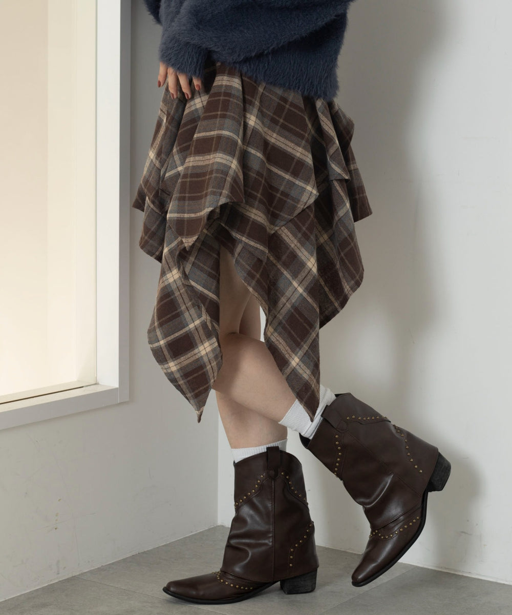 ブラウン　モデル：163cm F着用