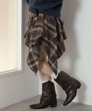 ブラウン　モデル：163cm F着用