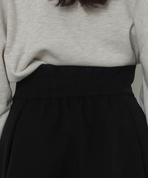 ハイウエスト2段プリーツスカパン