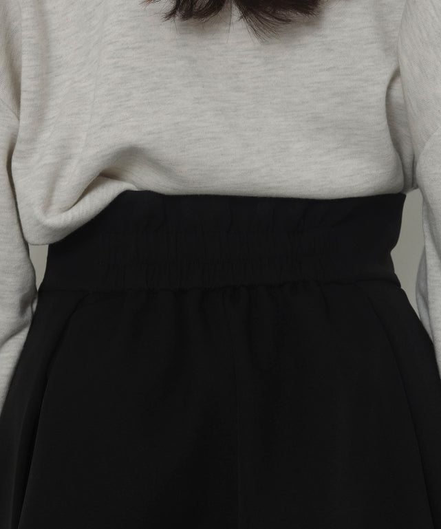 ハイウエスト2段プリーツスカパン
