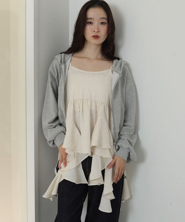 ホワイトアイボリー　モデル：163cm F着用