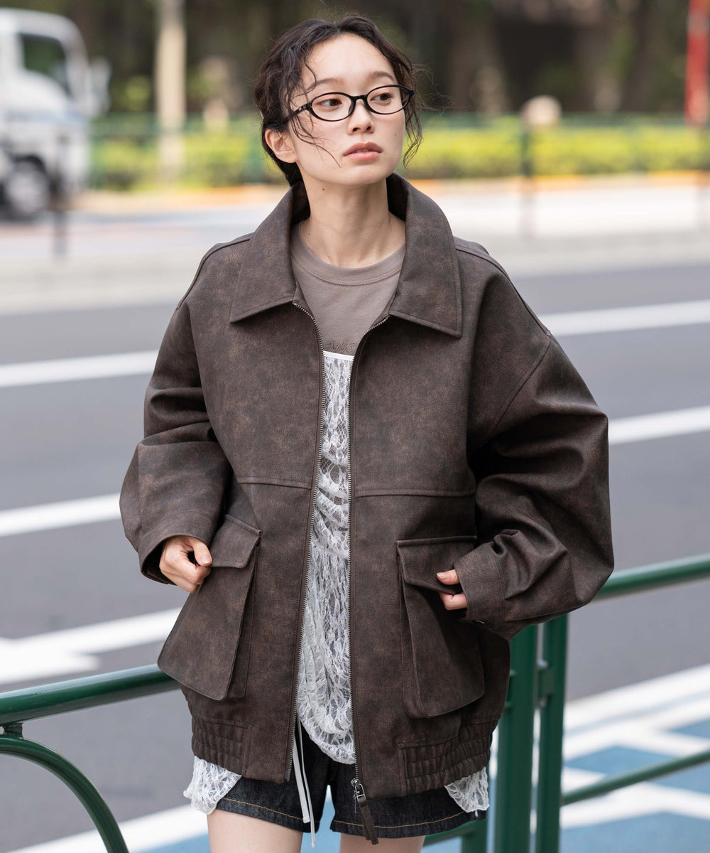 ブラウン モデル：161cm L着用